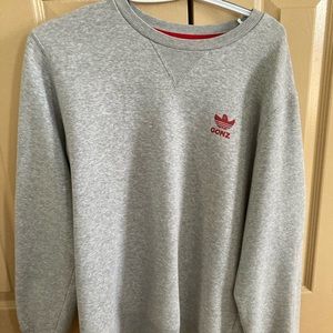 adidas heart embroidered sweatshirt